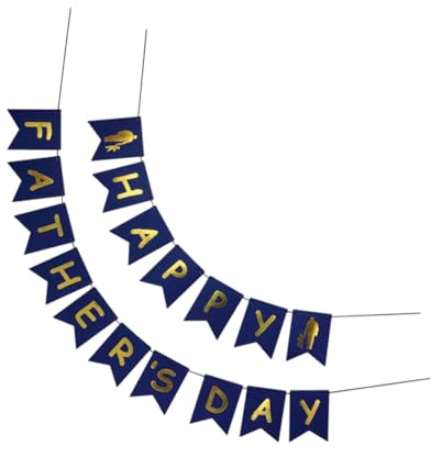 ROMISBABA Vatertag Dekoratives Banner aus Papier Wimpelkette zum Aufhängen Bunte Foto Requisiten für Party und Zuhause