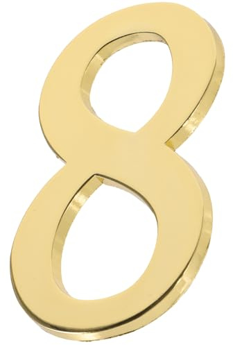 OUNONA Numéro pour Boite aux Lettres Magnétique en Métal, Chiffres Pleins et Résistants, pour Porte de Maison, Hôtel ou Location, Usage Extérieur