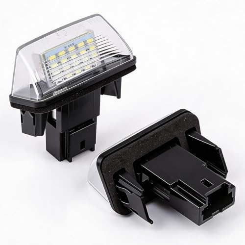StratoNex LED Kennzeichenbeleuchtung Canbus kompatibel mit Peugeot 206 207 307 308 407 sowie Citroen C3 C4 C5, 6000K Kaltweiß Nummernschildbeleuchtung (Nicht für 307 CC)