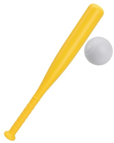 Set da baseball da giardino | Mazza da baseball in plastica, mazza per bambini - Giocattolo multifunzionale e accessorio da palestra, giallo