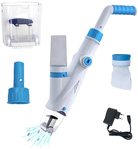 well2wellness Pool Elektrosauger AquaJack 121 | Spa Elektrosauger | Handsauger | Bodensauger | Einfache Handhabung | Entfernt Verschmutzungen im Pool und Whirpool | Akkusauger