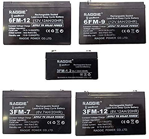 DOBO 12V 9Ah Batteria al Piombo Ermetica, Nera