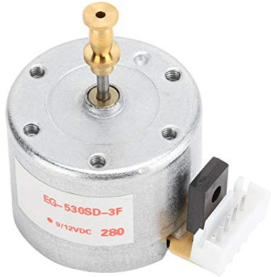 Socobeta 3-Gang-Bürste Record Recorder Plattenspieler Motor 25mm Montageloch 78RPM DC 12V Recorder Motor