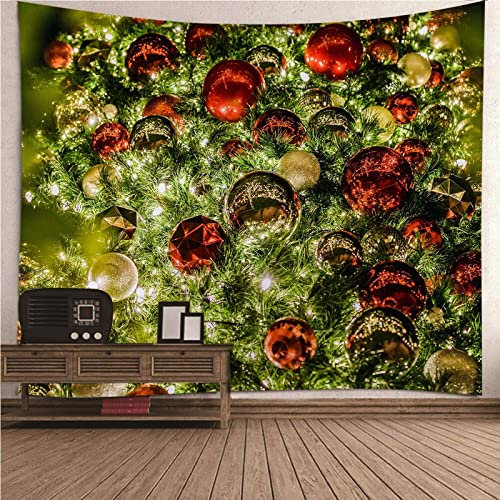 Bishilin Natale Decorazioni Offerte Tappeto da Muro Palle di Natale sull'albero di Natale per Decorazione Natalizia, 240x220CM