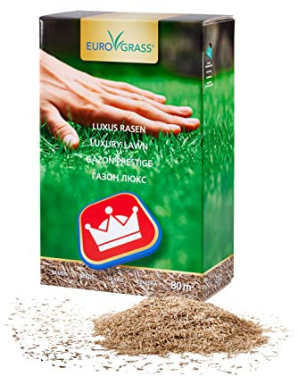 Premium Luxusrasen Rasensamen & Grassamen | Schnellkeimend & Widerstandsfähig | Für Dichten Zierrasen – Ideal für Sonne & Schatten | Schattenrasen Nachsaat – 2 kg für 80 m²