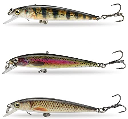 ODS Lure Elritsa bete toppvatten plast fiskeutrustning set för basöring shad (60 mm/3 g, 3 st set A)
