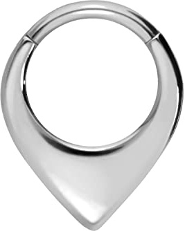 PIERCINGLINE Chirurgenstahl Clicker | SPITZ | Piercing Ring Ohrpiercing Helix Daith Tragus Septum Piercing | Farbauswahl