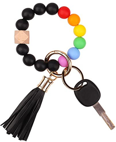 AOKSUNOVA Schlüsselanhänger Armband Autoschlüsselanhänger Perlen für Frauen