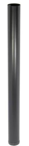 WAGNER Möbelbein/Tischbein/Möbelfuß/Systemrohr TENO - Ø 60 x 710 mm, individuell mit TENO System und QuickClick kombinierbar, Stahl pulverbeschichtet schwarz, Tragkraft 50 kg - 12301001