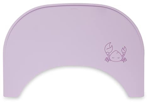 hauck Kinder Silikonauflage, Crab Lavender - Kompatibel mit Alpha Click Tray & Arketa Click Tray Essbrett für Alpha+, Beta+ & Arketa Holzhochstuhl (Nicht Kompatibel mit Holz-Essbrett)