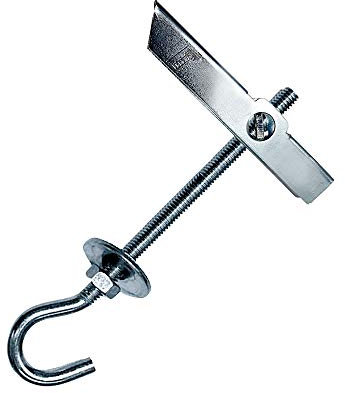 DOJA Industrial | Tassello Forcellante M6 | PACK 12 | Tassello Gancio | Ancoraggio di Volantino per il fissaggio di elementi a parete cava o soffitto | Tasselli da ribaltamento per fissare ventilatori