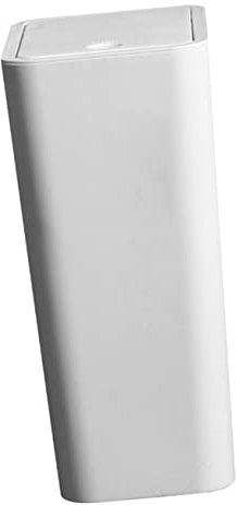 Alipis Poubelle Carrée Corbeilles à Papier Poubelle De Comptoir Poubelle De Cuisine Mince Poubelles Minces Petite Poubelle Blanche Bureau Corbeille à Papier Plastique