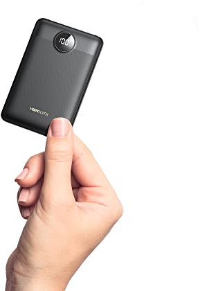 Batería Externa Carga Rápida 10000mAh, Power Bank Cable Incorporado USB C Pequeña Batería Portátil con PD 22.5W QC 3.0 Carga Adaptación iPhone/Samsung/Tablet