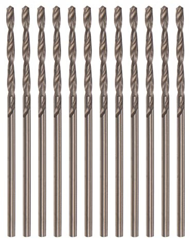 QUARKZMAN 12pz Cobalto Punte Trapano 1.4mm M35 Alta Velocità Acciaio Metrico Ritorto Punta Diritta Gambo Lavoratore Punte Trapano per Duro Metallo Acciaio Inox Rame Alluminio Fusione Ferro