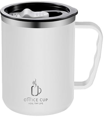 Holdes Travel Mug Classic, Taza térmica de 500 ml, Taza de café aislada con Tapa a Prueba de Fugas, Vaso con Tapa y asa, Taza de café de Acero Inoxidable para té