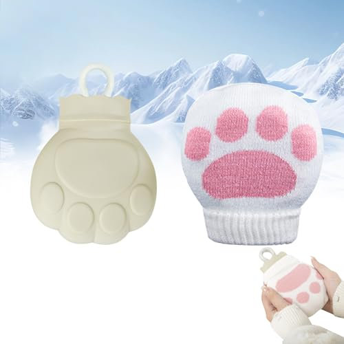 Nexoria Handwärmer, Taschenwärmer Handwärmer Zum Knicken Tragbare Taschenwärmer Wiederverwendbar Niedliche Bärentatze Taschenwärmer Kinder Wiederverwendbare Wärmekissen Fingerwärmer Für Winter (B)