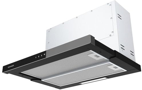 Oranier FLA660 Flachschirmhaube 60 cm Schwarz