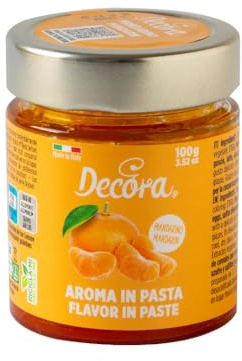 Decora 2100056 Confezione da 100 g di Aroma Mandarino In Pasta Prodotto versatile, Realizzato con ingredienti di alta qualità e materie prime pregiate, Ideale anche in cottura, Made in Italy