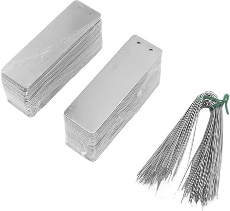 Aramox Pflanzenetiketten 100 Stück Aluminium Für Garten Beschriftung