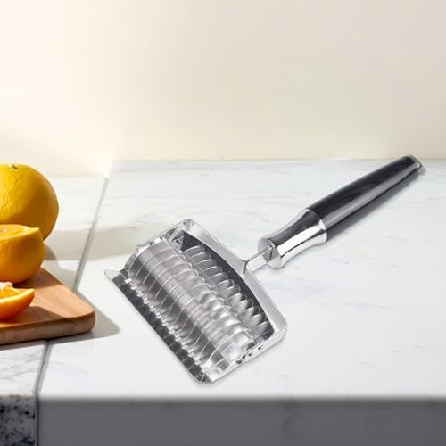 Lecreatekit Stainless Steel Manual Noodle Cutting Maker, Roller Manual Noodle And Vegetable Cutter, For Cut Parsle Garlic Kitchen Cooking Tools(A)