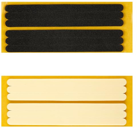 Bojueshaw 4pcs Adhesive Heel Liners,Women Strap Cushion Insert Grips,Mini Grips Foot Protectors for Sandals Sling Backs High Heel Cushion Pads(Black and Beige)