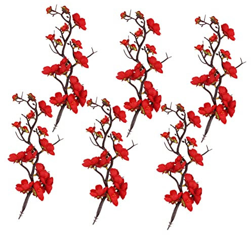 HOMOCONO Palitos De Ciruelo Decorativos 6 Adornos Perfectos Para Cumpleaños Adornos Para Cupcakes