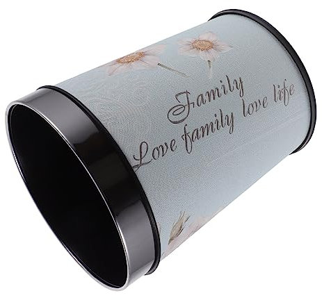 DECHOUS Retro Style 5l Waste Paper Bin Stainless Steel Ring Bathroom Trash Can Without Lid Decorative Household Garbage Can for Bedroom and Hotel Rooms