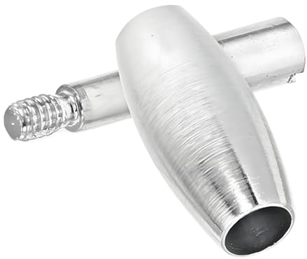 Flötenrolle mit Schraube Silbernes Ersatzteil, aus Messing | Wartung und Reparatur, Präzise Passform, Zubehör für Holzblasinstrumente