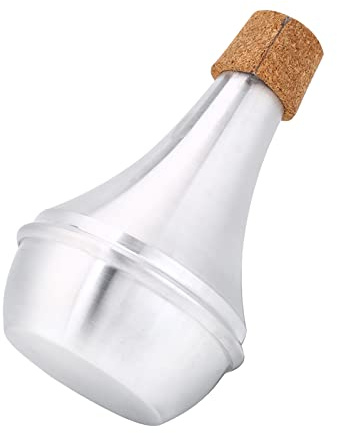 Tromba silenziosa in lega di alluminio e sughero, per suonatori di trombettisti, accessori per strumenti musicali