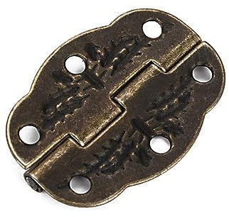 UKCOCO 20pièces Lot De Charnières De Porte Fer Gravé Pour Armoires Et Boîtes Bronze Dimensions