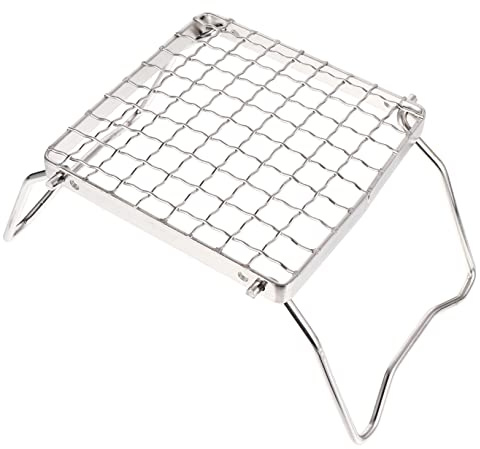 GANAZONO 1Pièce Porte Grill BBQ Acier Inoxydable Portable pour Camping à Chaleur Facile
