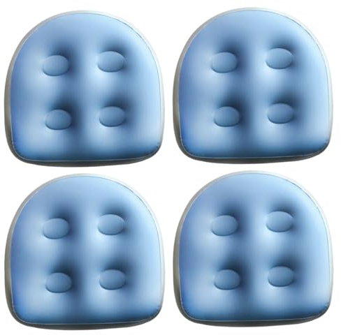 Inflatable Booster Seat, 4Pcs Booster Seat, 18.5x14.6x5.9 Inch PVC Non-Slip Comfort Inflatable Hot Tub Seats, Waterproof for Pool, Home, Spa, Hot Tub