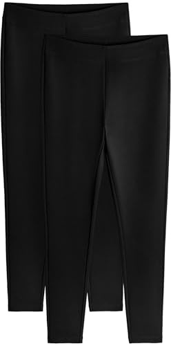 THE SET Mujeres Pack de 2 Leggings de Punto Roma Negro 44