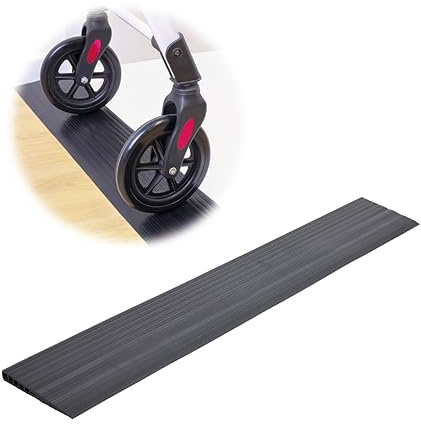 PEPE Mobility Threshold Ramp (39) 100 cm Wide Non-Slip Surface, Cut-to-Size, Indoor Use, Wheelchair Ramps for Doorways, 2 cm in Height