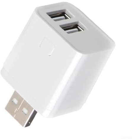 Adaptador de interruptor USB para Tuya para Zigbee, adaptador de corriente mini USB de 1 a 3 bandas, control de vida inteligente, compatible con Alexa (2 bandas)