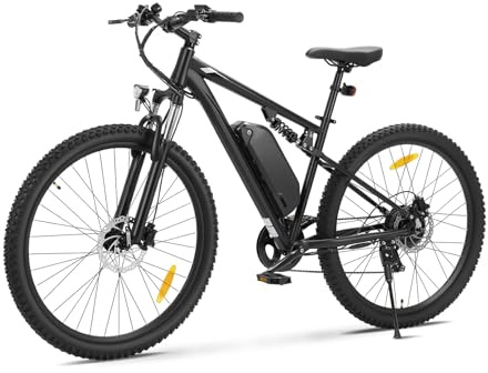 Touroll U3 Pro E-Bike, 29 E-Mountainbike Herren Damen mit Hydraulische Scheibenbremse, vollgefedert, 48V 15Ah Akku, Reichweite bis zu 150 KM, 70 Nm Drehmoment, 7 Gänge Offroad E-Bike, Elektrofahrrad