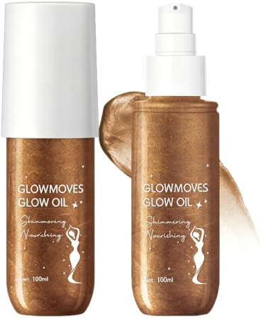 Huile Pailletée pour le Corps,Illuminateur Corporel,Nourrissante et Scintillante,Imperméable Longue Durée Hydratant Body Shimmer Oil