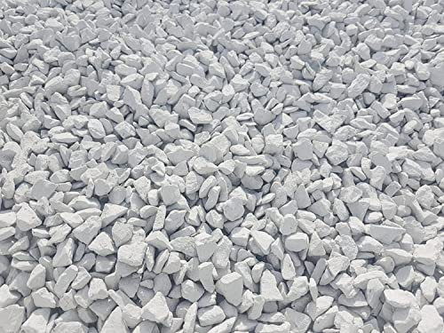Deko-Steine für den Garten, Farbe Weiß, Größe 9/13 mm. (Sack 20 kg) (weiß)