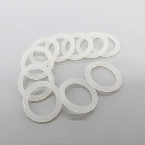 Wnuanjun Weiß O-Ring-Dichtung Silicon 3,5mm Dicke Gummidichtungsring Gasket OD 23/24/25/26/27/28/29/30/31/32 / 33mm Food Grade O-Ringe (Farbe : 30x23x3.5mm, Größe : 50pcs)
