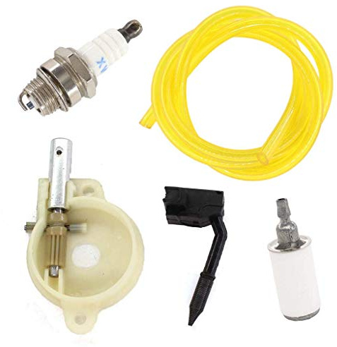 HURI Ölpumpe und Ölschlauch Benzinfilter Benzinschlauch Zündkerze für Husqvarna 36 136 41 141 137 142 Motorsäge Kettensäge Ersatz 530014410 545036801