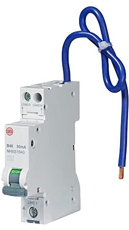 Wylex RCBO Compact Single Pole 30mA 40Amp | NHXS1B40