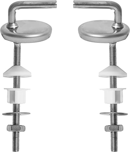 Cornat Befestigungssatz – Edelstahl & Kunststoff – Ersatz-Teile | Passend für Cornat WC-Sitz Modena und diverse Dekor-Motive – Befestigungssystem – Befestigungs-Set – Zubehör
