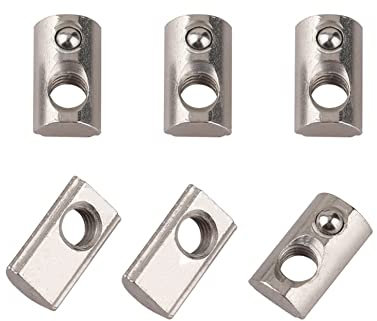 CONPHERON Dado a T M5 con Intaglio con Sfera, Scanalatura a Sfera Dado per Profilo in Alluminio 45 Serie