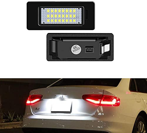 Bynome Led License Number Plate Tag Light Canbus with resistor Lamp Assembly Replacement For Au-di A1 A1 A4 A5 A6 A7 S5 Q5 RS5 TT TTRS VW GOLF6/7 Variant Plus PASSAT Seat/Skoda Fabia Oktavia