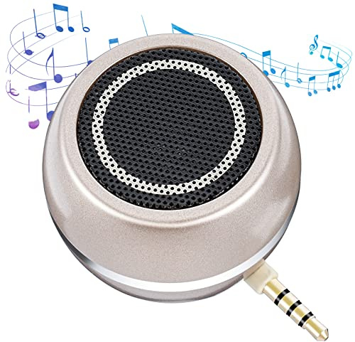 Aceshop Tragbarer Mini Lautsprecher - Reise-Telefonlautsprecher Mit 3,5mm Aux Audio, 3W, 350mAh-Akku für Mobiltelefon, PC, MP3