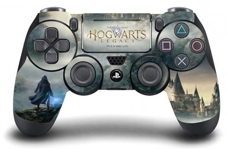 Head Case Designs Officially Licensed Hogwarts Legacy Key Art Graphics Vinyl Sticker Gaming Skin Decal Cover Compatible With Sony PlayStation 4 PS4 DualShock 4 Controller
