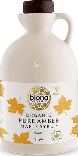 Biona Organic Maple Syrup 1L - Amber, Grade A - Pure Canadian
