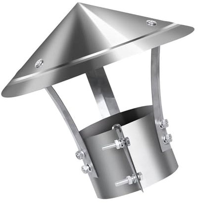 HBOOMOEM Kamin Schornstein Abdeckung，Regenhaube，Kaminabdeckung Rohrabdeckung，Wasserdicht Und Regenfest, KäLte- Und HochtemperaturbestäNdig,Robustes Material (400mm*190mm/15.7in*7.48in)