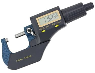 Bügelmessschraube, Digitale Mikrometer-Messwerkzeuge, 0–25 mm, externe Mikrometer-Messgeräte zur Messung elektronischer Außenmikrometer, Hohe Präzision