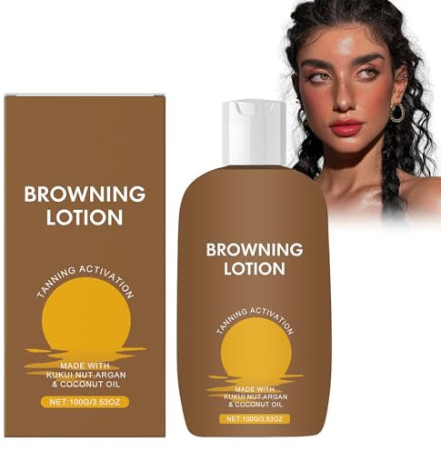 100g Creme Bronzante, Auto-Bronzante Bronzage Naturel Crème, Auto-bronzante Biologique et Naturelle Autobronzant Crème Visage et Corps, Lotion de noircissement de la peau